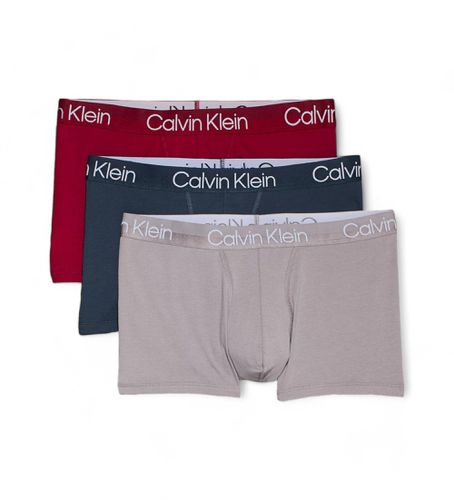 NB2970A Lot de 3 caleçons - Structure moderne rouge, , (M), Homewear, Coton - Calvin Klein - Modalova