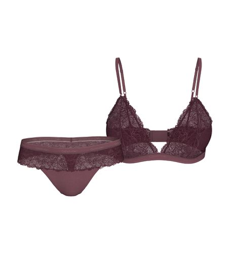 QF7989E Ensemble intérieur en dentelle lilas (L), Homewear, Violet, Nylon recyclé - Calvin Klein - Modalova