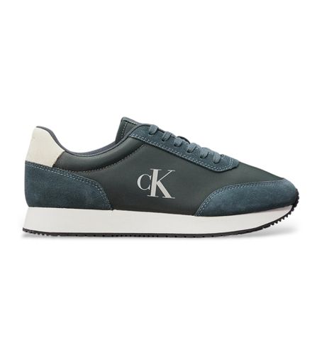 YM0YM01119 Baskets en cuir avec logo latéral (43), Plat, Lacets, Casuel - Calvin Klein Jeans - Modalova