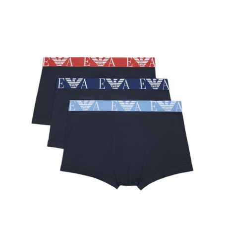 F715 Pack 3 Boxers Asv (S), Homewear, Coton, Marine - Emporio Armani - Modalova