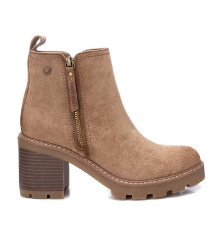 TAUPE Bottines en cuir 172125 (40), 5 à 8 cm, Fermeture éclair, Casuel - Refresh - Modalova