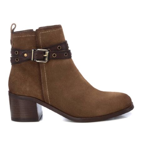 Bottines en cuir 161734 (37), Marron, 3 à 5 cm, Fermeture éclair, Casuel - Carmela - Modalova