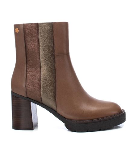 TAUPE Bottines en cuir 161864 marron (37), 5 à 8 cm, Fermeture éclair, Casuel - Carmela - Modalova