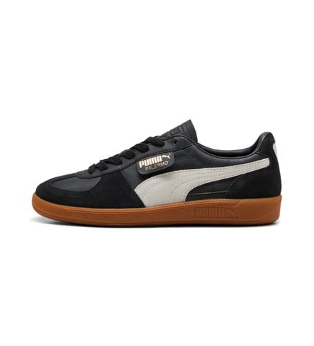 Unisex. 39646403 Palermo Leather Sneakers (40.5), Cuir, Noir, Plat, Lacets, Casuel - Puma - Modalova