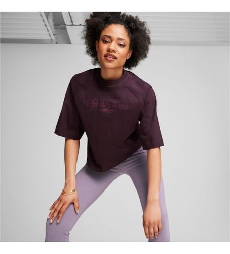 T-shirt Classics + Oversized (S), Casuel, Coton, Manche courte, Durable - Puma - Modalova