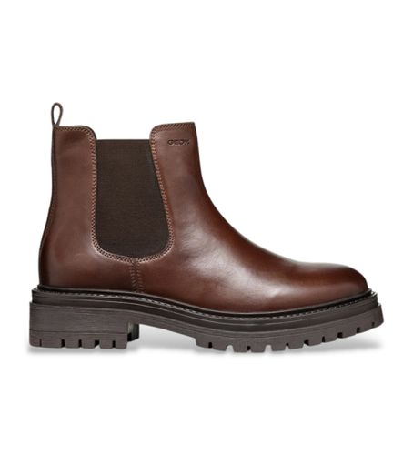 D04HRB 00043 Bottines D Iridea marron (39), 3 à 5 cm, Fermeture éclair, Casuel, Grenat - GEOX - Modalova