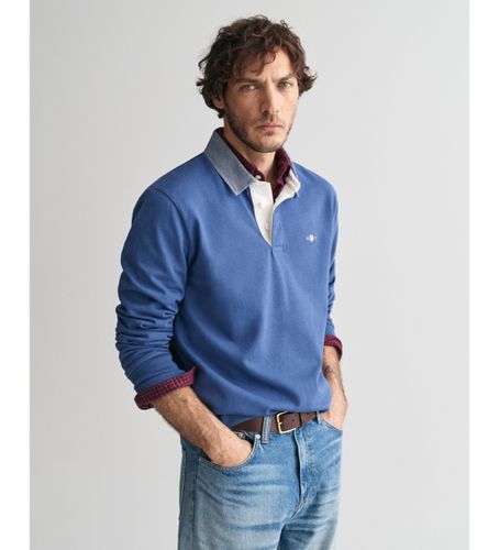 Polo en chambray (L), Casuel, Coton, Manche longue - Gant - Modalova