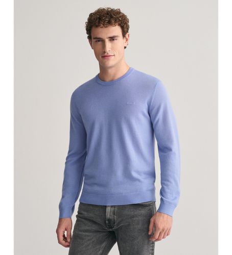 Pull extra fin en laine mérinos bleue (L), Casuel - Gant - Modalova