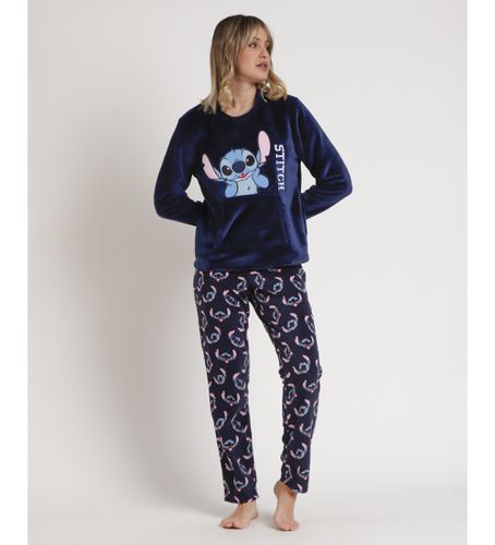 Pyjama à manches longues Stitch Faces (M), Homewear, Polyester, Manche longue - Disney - Modalova