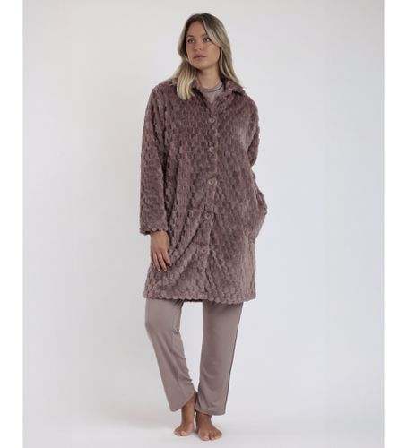 Peignoir à manches longues Soft Sleep (S), Marron, Homewear, Polyester, Manche longue - Admas - Modalova