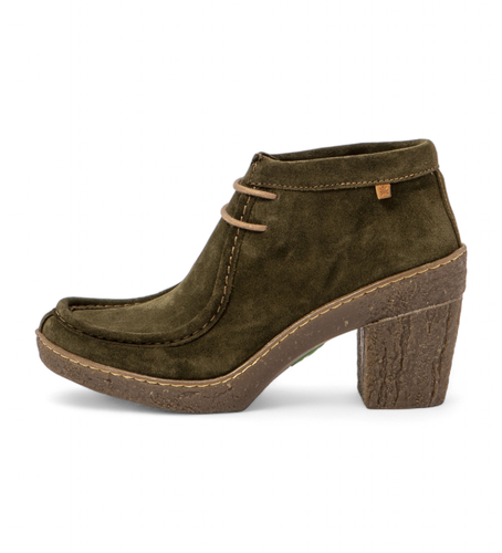 FE005_0G3 Bottines en cuir N5432 Beech (36), 5 à 8 cm, Lacets, Casuel, Vert - El Naturalista - Modalova