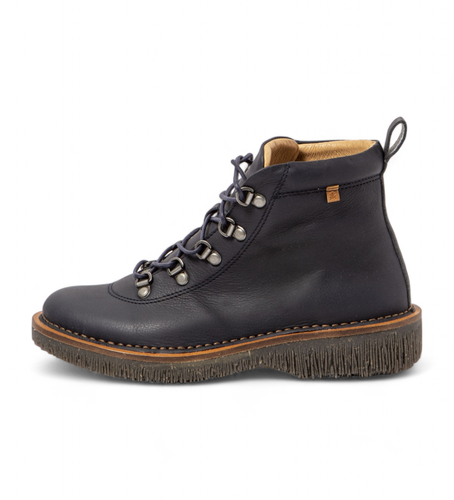 NF005_0B0 Bottines en cuir N5583 (36), Plat, Lacets, Casuel, Marine - El Naturalista - Modalova