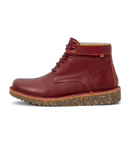 Unisex. 2563411AD005_091 Bottines en cuir N5634 marron (38), Plat, Lacets, Casuel, Grenat - El Naturalista - Modalova