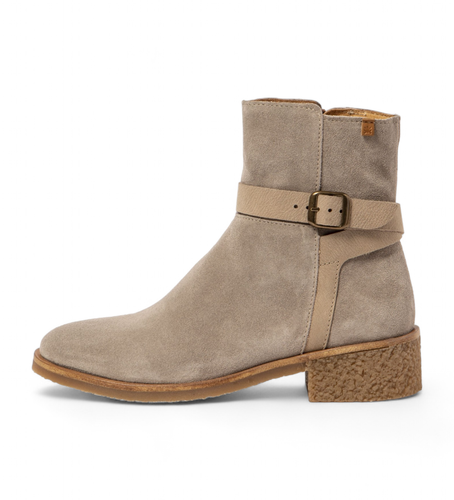 Bottines en cuir N5948 Irati (37), 3 à 5 cm, Fermeture éclair, Casuel, Taupe - El Naturalista - Modalova