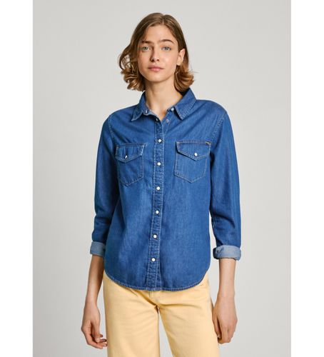 PL304894HT8 Chemise régulière bleue (S), Casuel, Coton, Manche longue, Durable - Pepe Jeans - Modalova