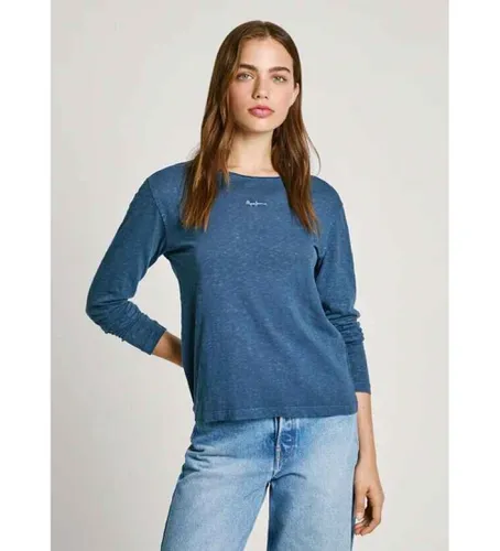 PL505954 T-shirt Floren (XS), Bleu, Casuel, Coton, Manche longue - Pepe Jeans - Modalova