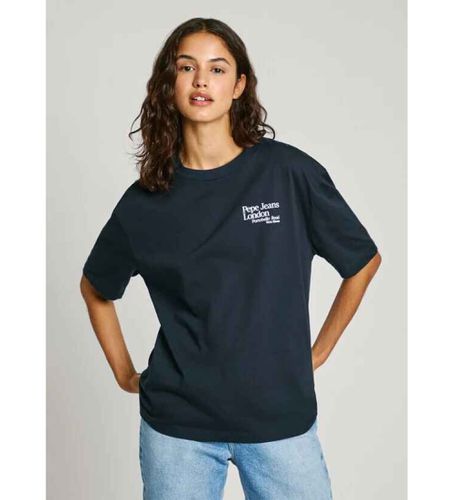 PL505969 T-shirt Gracie (XS), Casuel, Manche courte, Le coton biologique, Durable, Marine - Pepe Jeans - Modalova