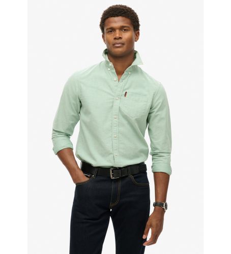 M4010653A Chemise oxford verte à manches longues (XXL), Casuel, Coton, Manche longue - Superdry - Modalova