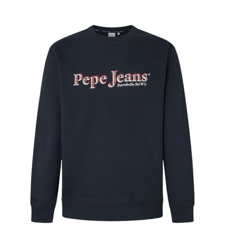 PM582727 Somers Crew Sweatshirt (S), Casuel, Le coton biologique, Durable, Marine - Pepe Jeans - Modalova