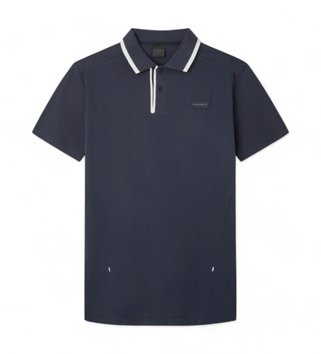 HM563336 Polo Hs Tech (XS), Casuel, Coton, Manche courte, Marine - Hackett London - Modalova