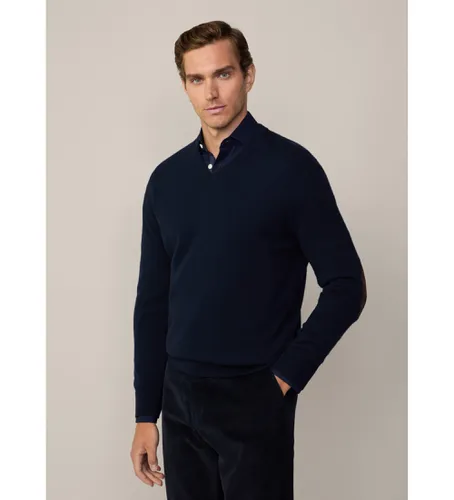 HM703249 Pull Merino Cash Mix V (XS), Casuel, Laine, Marine - Hackett London - Modalova