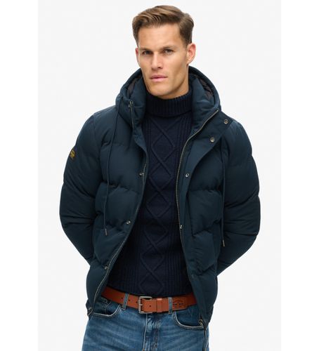 M5011743A Veste à capuche matelassée Everest (XXL), Casuel, Polister recyclé, Durable, Marine - Superdry - Modalova