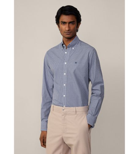 HM309967 Essential Gingham Shirt (XS), Casuel, Coton, Manche longue, Marine - Hackett London - Modalova