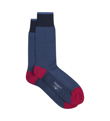 HMU30100 Chaussettes à chevrons (M-L), Homewear, Coton - Hackett London - Modalova