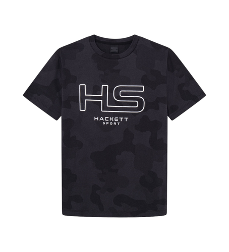 HM500850 T-shirtHs Camo Print (S), Casuel, Polyester, Manche courte - Hackett London - Modalova