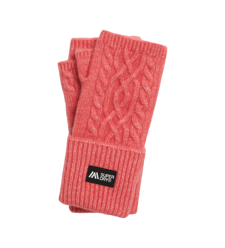 W9310075A Gants tricotés Luxe (OSFA), Casuel, Rose, Nylon - Superdry - Modalova