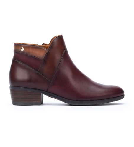 W1U-8732C1 Bottines en cuir Daroca (36), 3 à 5 cm, Aucun, Casuel, Grenat - Pikolinos - Modalova