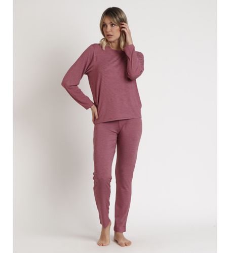 Pyjama manches longues rayures douces (S), Homewear, Polyester, Manche longue - Admas - Modalova