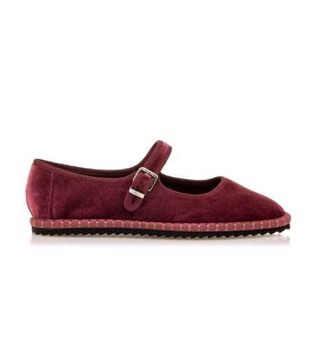 Chaussures Flo marron (37), Tissu, Plat, Boucle, Casuel, Grenat - MTNG - Modalova