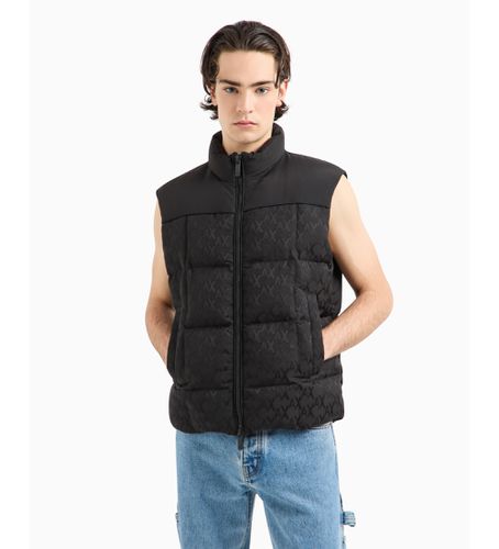 DZQL1ZN5GZ1200 Veste sans manches avec extérieur en tissu monogramme (L), Casuel, Polyester - Armani Exchange - Modalova