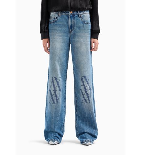 DYJ52Y19KZ1500 Jeans Relaxed Fit en denim rigide avec monogramme brodé en (26/32), Casuel, Coton - Armani Exchange - Modalova