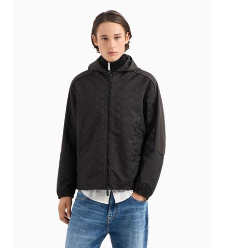 DZBL1ZN5YZ1200 Veste à capuche en tissu enduit Monogram (L), Casuel, Polyester - Armani Exchange - Modalova