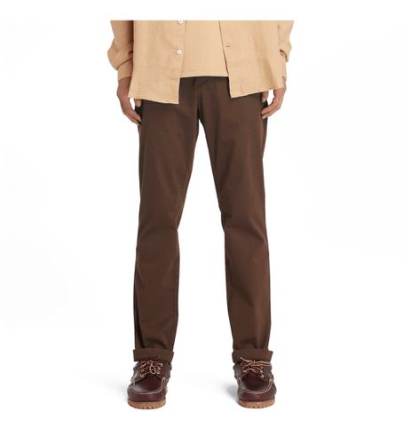 TB0A2BYY2431 Pantalon chino en sergé extensible marron (30/32), Casuel, Le coton biologique, Durable - Timberland - Modalova