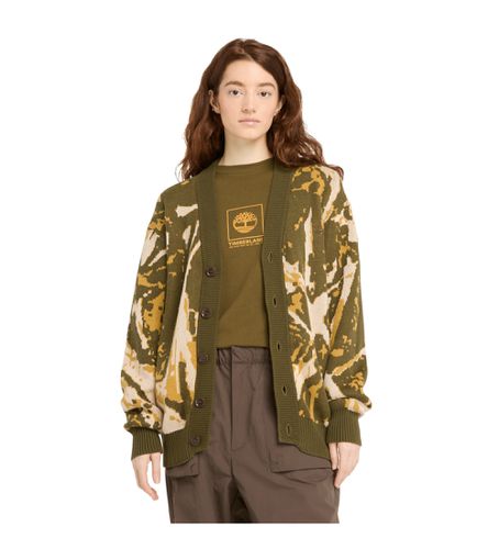 Unisex. TB0A6XAAEFD1 Cardigan Forest Camo (XS), Casuel, Vert, Camouflage, Coton, Le coton biologique, Durable - Timberland - Modalova