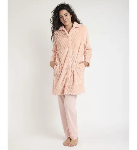 Robe de chambre chaude à manches longues Soft Sleep (S), Homewear, Polyester, Manche longue, Corail - Admas - Modalova