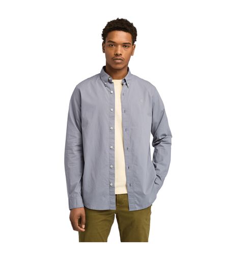 TB0A6GRH0731 Chemise à manches longues en popeline stretch grise (S), Casuel, Coton, Manche longue - Timberland - Modalova