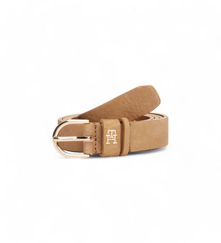 AW0AW16838 Ceinture essentielle en cuir texturé marron (75cm), Casuel - Tommy Hilfiger - Modalova