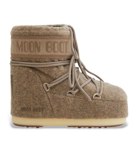 D1409590 Bottines en cuir Icon Low Felt (39/41), Marron, Plat, Lacets, Casuel - Moon Boot - Modalova