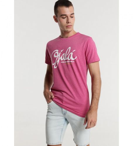 T-shirt " Attitude (S), Casuel, Rose, Coton, Polyester, Manche courte - Six Valves - Modalova