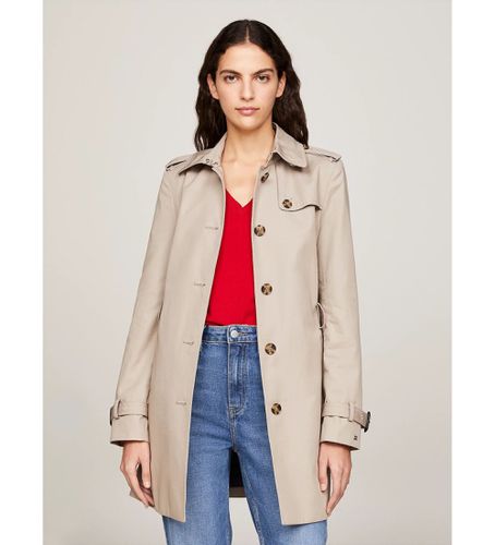 WW0WW24966 Trench-coat Heritage à simple boutonnage (XS), Casuel, Coton, Manche longue - Tommy Hilfiger - Modalova