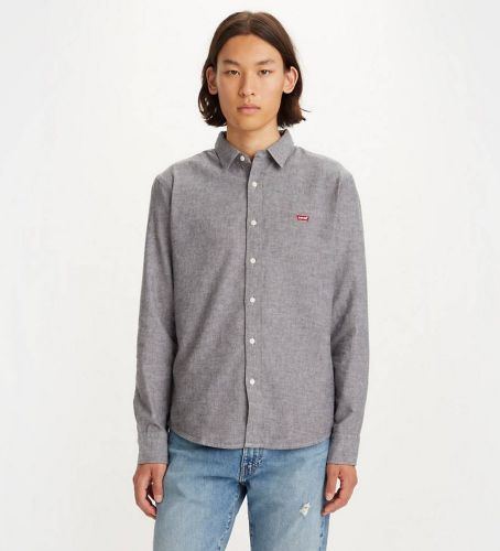 Til mænd. 86625-0018 Battery Housemark slim fit skjorte (S), Casual, Bomuld, Lange ærmer - Levi's - Modalova