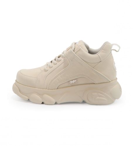 Til kvinder. 1630396 Cld Corin nude lædersko - Platformhøjde 5,5 cm (37), 5-8 cm, Blonder, Casual, Hudfarvet - Buffalo - Modalova