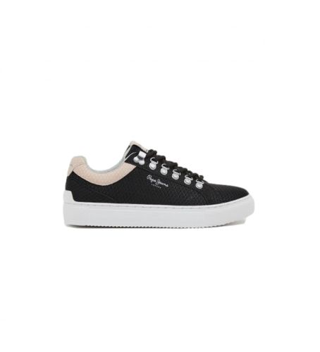 Til kvinder. PLS31405 Træningssko Adams Snake Black (39), , Fast, Blonder, Casual, Sport - Pepe Jeans - Modalova
