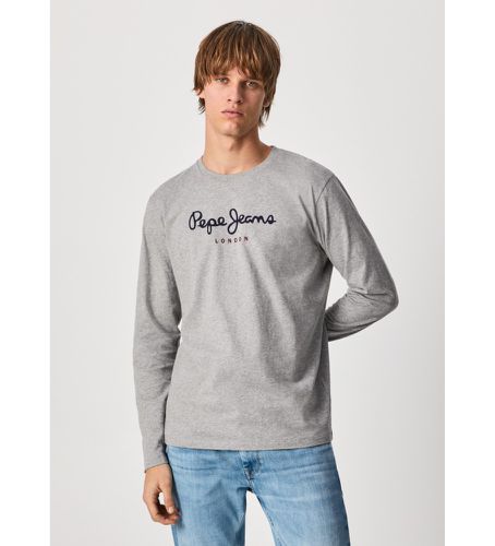 Til mænd. PM508209 Eggo Long T-shirt N (L), Casual, Bomuld, Lange ærmer - Pepe Jeans - Modalova