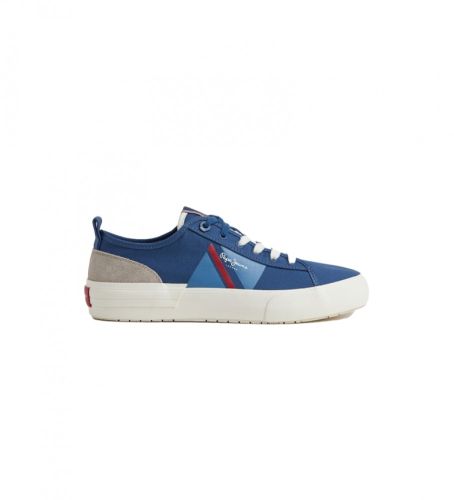 Til mænd. PMS30903 Vulkaniserede Sneakers Allen Flag (42), Stof, Fast, Blonder, Casual - Pepe Jeans - Modalova