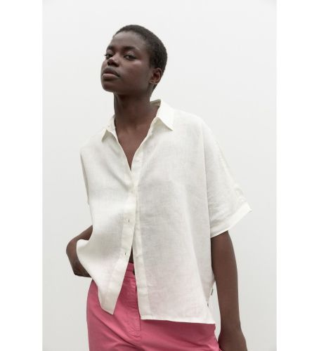 Til kvinder. GASRMELAN0371WS23-001 Skjorte Melaniaalf Woman (M), Casual, Linned, Korte ærmer, Bæredygtig - ECOALF - Modalova